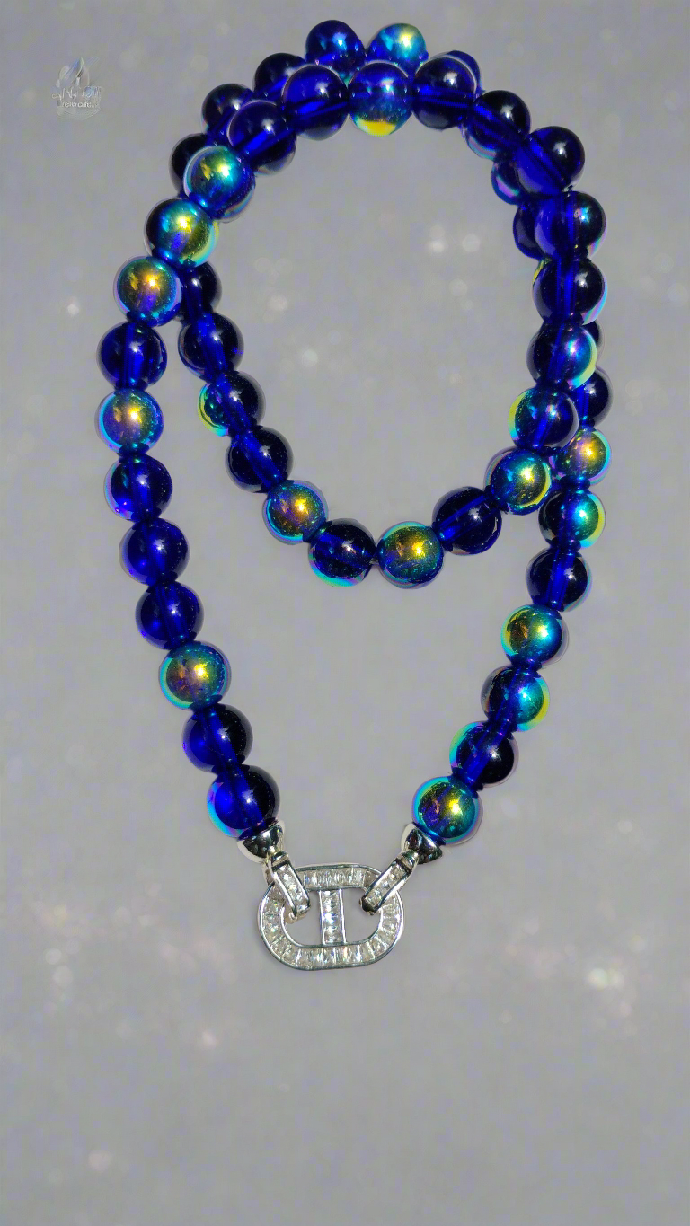 Pretty blue versatile necklace