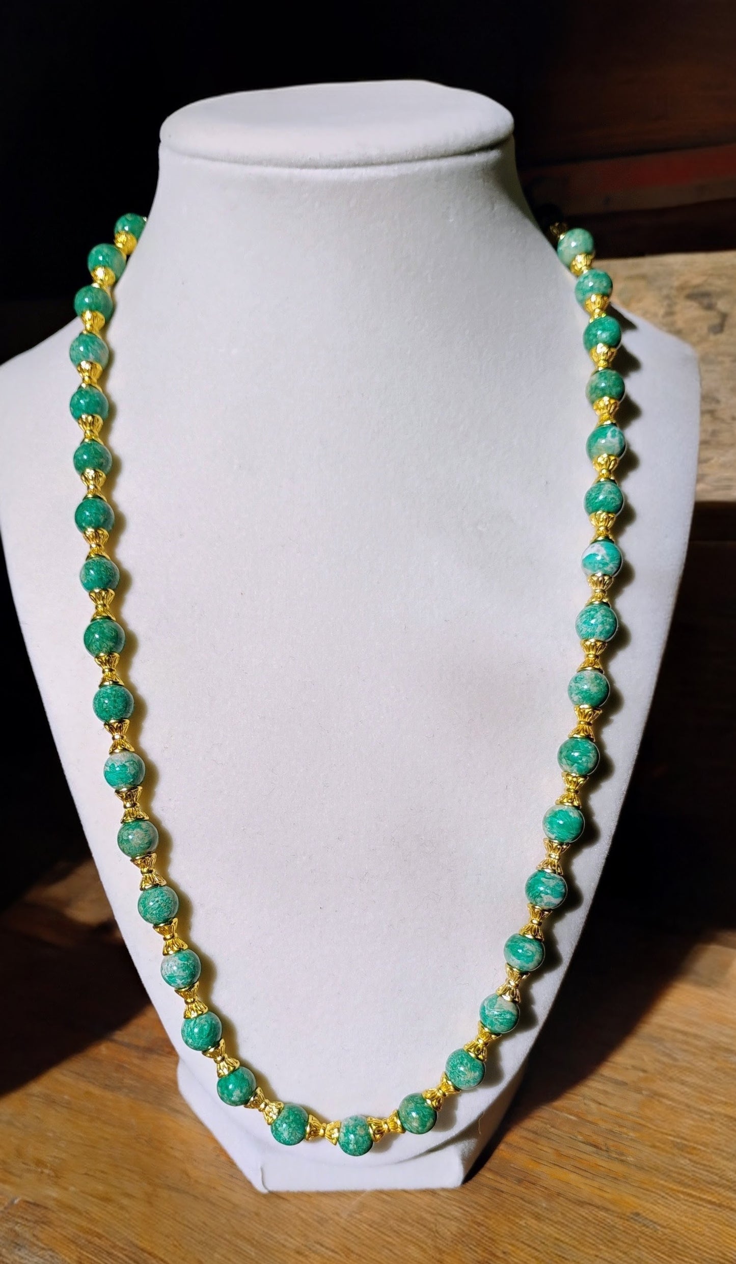 Pretty Green Marble necklace