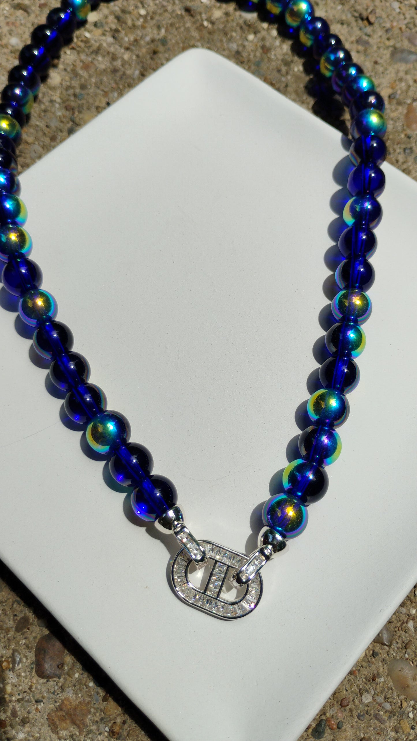 Pretty blue versatile necklace