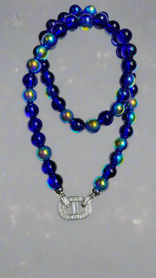 Pretty blue versatile necklace