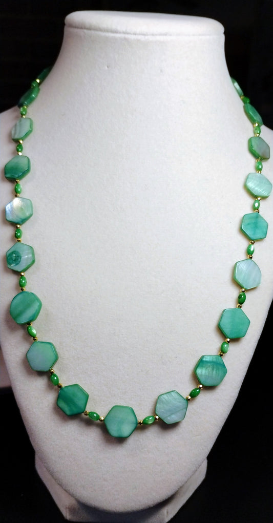 Beautiful Green shell necklace