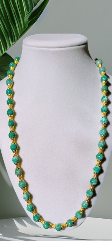 Pretty Green Marble necklace