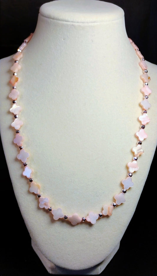 Pretty pink shell necklace