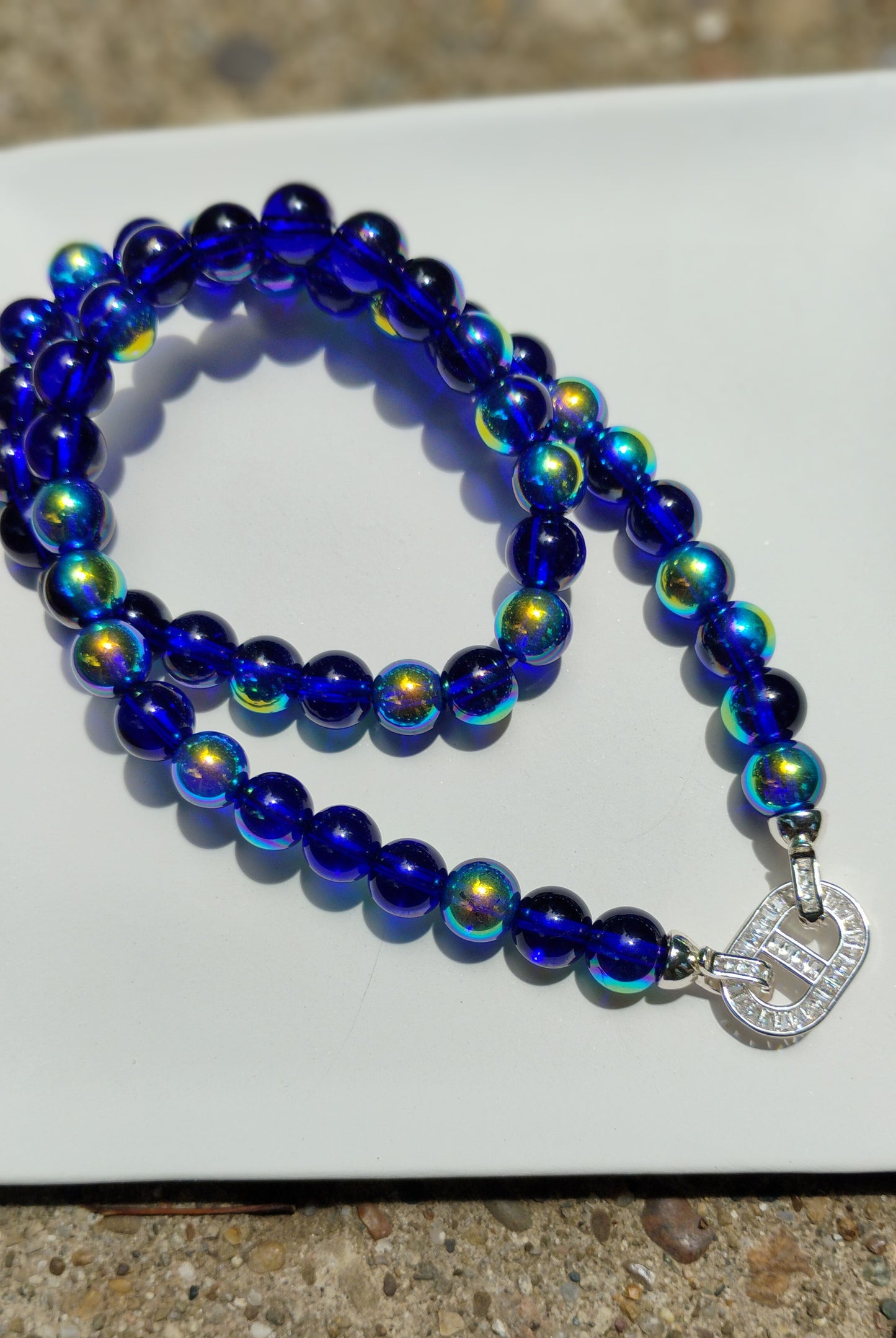 Pretty blue versatile necklace