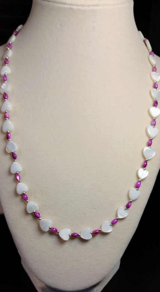 Beautiful heart shell necklace